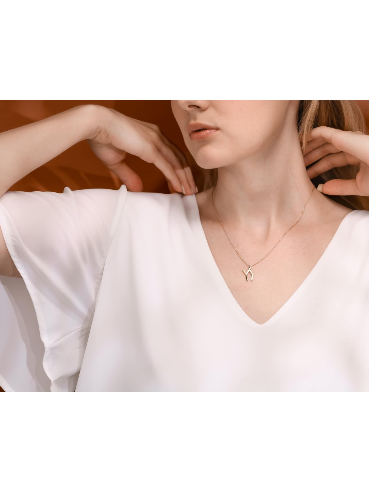 תליון צ'אי מכסף סטרלינג מודרני מינימליסטי Nec, Chai Jewelry, Is
